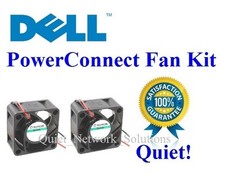 Lot 2x Quiet fans for Dell PowerConnect 3324 (G0487, D0801, K0288) Low Noise picture