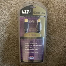 Belkin USB 2 Gold Series A Plug/B Plug 6’ Device Cable new picture