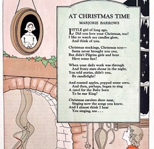 At Christmas Time Marjorie Barrow 1933 Color Plate Art Clarence Biers DWFF14 picture
