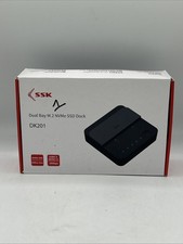 SSK Dual Bay M.2 NVMe SSD Dock DK201 picture
