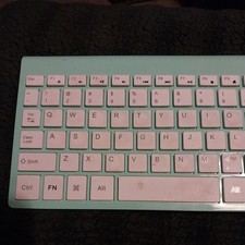 Cimetech 2.4G Wireless Keyboard Only KF-10+TM002 Turquoise No Mouse Receiver picture
