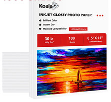 Bulk 2000 Sheets Koala Photo Paper 8.5x11 Glossy 30lb Thin Gloss Printer Paper picture