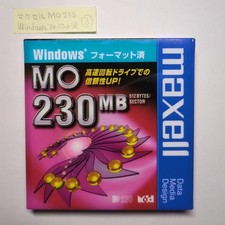 Maxell 230MB MO Disk Windows Formatted MA-M230.WIN.B1P Japan Made picture