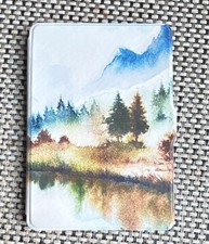 Multicolor Plastic Mountain and Forest Landscape Tablet or eReader Cover Case picture