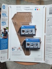 Genuine HP 902XL Color Ink Cartridges OEM - Lot of 2 - Open Package picture