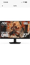 AOC 27 Inch Gaming Monitor 2K QHD 180Hz VA 1ms HDR, Q27G4XN picture