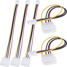 5 PCS Large 4 Pin To Small Power Cord IDE Floppy Drive 20 cm PC Desktop picture