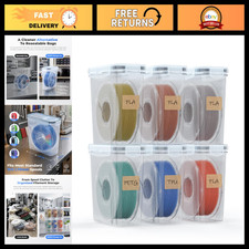 6 Pack 3D Printer Filament Storage Box - Waterproof, Dust-Proof Containers with picture