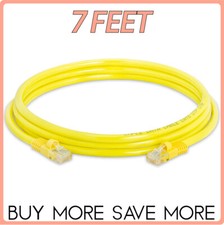 Yellow Cat5e Cable Ethernet Cat5 Patch Cord Internet LAN Network Wire LOT picture