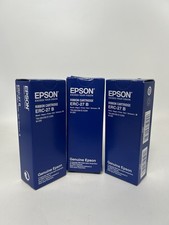 3 Pack Epson ERC-27b Black Ribbon Cartridge for TM290 TM295 GENUINE *NEW* picture