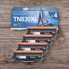 1-4PK TN830 TN830XL High Yield Black Toner Cartridge for Brother DCP-L2640DW picture
