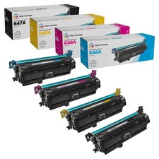 LD Reman Replacements for HP 647A/648A 4PK: CE260A/CE261A/CE263A/CE262A picture