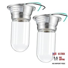 Pcs Commercial Canopy Hood Light Fixtures, Clear Tempered Glass 2 picture