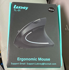 Lekvey 7L-01 Ergonomic Vertical Wireless Mouse, Rechargeable 1600 DPI picture