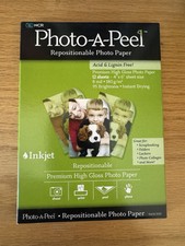 NCR Photo A Peel Repositionable High Gloss Photo Paper 4 x 6 Acid Free  (9)  picture