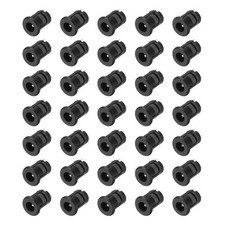 40pcs DC5521 Power Jack, 30V 0.5A 12x12x18.5mm 2 Pin, Black picture