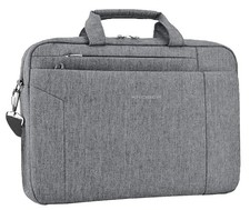15.6 Inch Grey Waterproof Laptop Bag Briefcase for Women Stylish and Durable picture