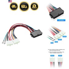 ATX to AT Power Adapter Cable 20cm 18AWG 20-Pin to Dual 6-Pin Converter picture