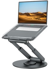 tounee Telescopic Laptop Stand for Desk with 360° Swivel Base, Sit to Gray picture