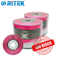 Ritek Mini CD-R 24x 8cm Mini 210 MB Blank CD Recordable Discs 210MB - 100 Discs picture