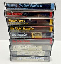 Vintage TIMEX SINCLAIR Lot Of 9 Cassette Gambler 16K RAM picture