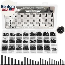 Laptop Screws Kit, 810Pcs Black Laptop Notebook Computer Replacement Screws Asso picture