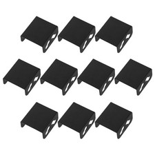 10Pcs Computer Radiator Fan Mount Black Iron Dual Fan Support Bracket DIY picture