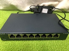 TP-Link TL-SG108 8-Port Gigabit Ethernet Wired LAN Hub Dark Gray picture