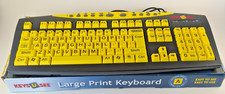 Keys-U-See Large Print USB Wired Keyboard Multimedia Hot Keys picture