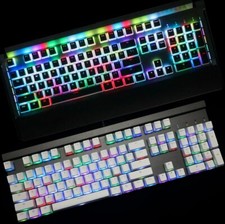 Pudding Doubleshot PBT Keycap Set OEM Profile Backlight Keycaps ISO option picture