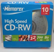 Memorex Ultra High Speed Open Box 8PK CD-RW 12X/700MB/Mo/80MIN *Only 8 CDs picture