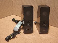 Vtg Sony SRS-Z50 Active Speaker System 5W Slim Size - Black / Walkman/Vaio/etc picture