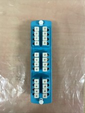 Leviton 5F100-4QL Quad LC 24 Fbr Aqua SDX Precision Molded Adapter Plate OM3 OM4 picture