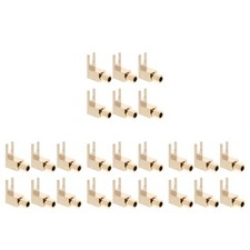 Durable Gold Copper Y Spade Fork Connector for Hifi Audio and Theater Use picture