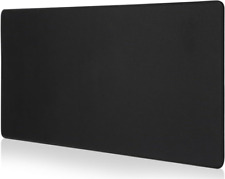 Large Black Mouse Pad, Plain Black Gaming Extended Keypad Mat Desk Mousepad, 3Mm picture