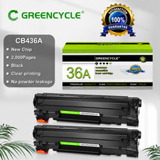 CB436A Replacement Black Toner 2 Pack for HP LaserJet P1505 P1505n M1522nf 36A picture