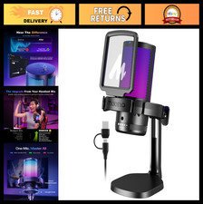 DGM20 USB Gaming Microphone for PC with Clear Voice & RGB Lighting picture