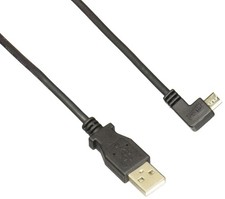 StarTech.com 1m 3 ft Micro-USB Charge-and-Sync Cable - Left-Angle Micro-USB - M/ picture