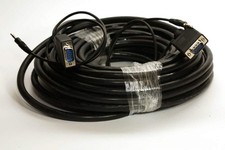 50FT SVGA with Audio Cable Monitor UL2919 HD15 3.5mm Male to Male picture