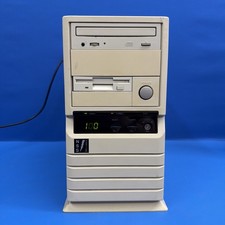 Vintage Pentium 100MHz PC 16MB RAM Sound Blaster CD Floppy Turbo Button picture