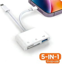 5-in-1 Memory Card Reader for iPhone iPad USB 3.0 OTG Adapter for SD/TF picture