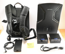 ZOTAC VR GO Virtual Reality Mini Gaming PC Backpack + 2 Batteries + Power Cable picture