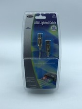 Belkin USB Lighted Cable, BLUE Lighted Connectors, 6ft - C77 picture