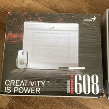 Genius MousePen i608 USB Wired Graphics Tablet w/ Pen, Cordless Mouse & CDs picture