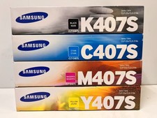Original OEM  Samsun CLT-407S CLT407S  Toner Cartridge-4PACK(CMYK) picture