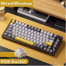 AJAZZ AK820 Pro RGB Mechanical Keyboard Tri-Mode 70% Wired Wireless HotSwap picture