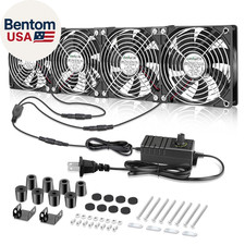 4X 120Mm Server Rack Fan with Speed Controller Big Airflow 110V 120V 220V 240V D picture