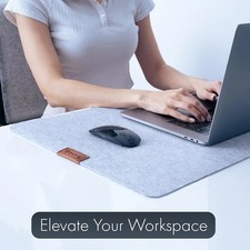 Felt Desk Pad, Desk Pad, Mouse Pad For Desk, keyboard pad Felt Washable  picture