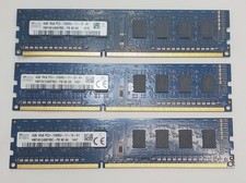 SK Hynix 12GB (3x4GB) DDR3 1600MHz PC3-12800U Desktop RAM Lot of 3 HMT451U6BFR8C picture
