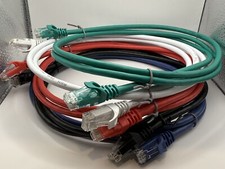5-Pack Rankie RJ45 Cat6 Ethernet Patch Cables - 5ft, 5 Colors, High-Speed picture
